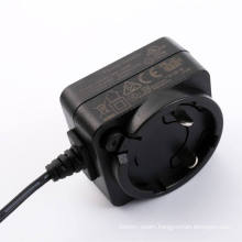 Interchangeable Plug Adapter EU/Us/UK/Au/Kc/Rsa/Cn/PSE/Bra Standard 5V 1A Power Supply